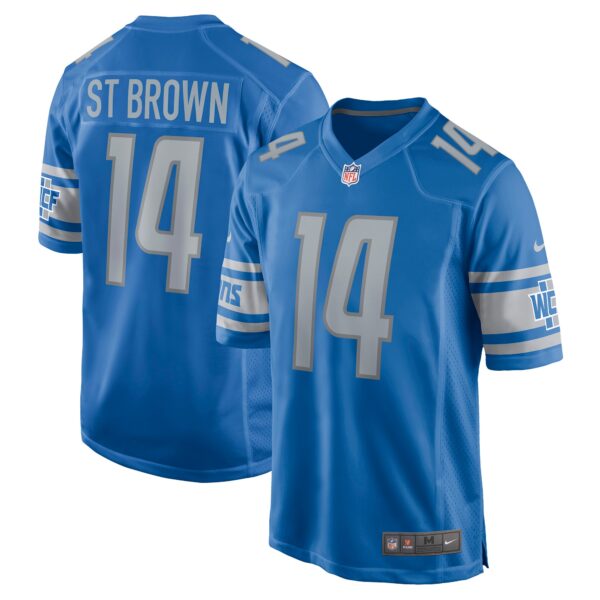 Amon-Ra St. Brown Detroit Lions Nike Game Player Jersey – Blue
