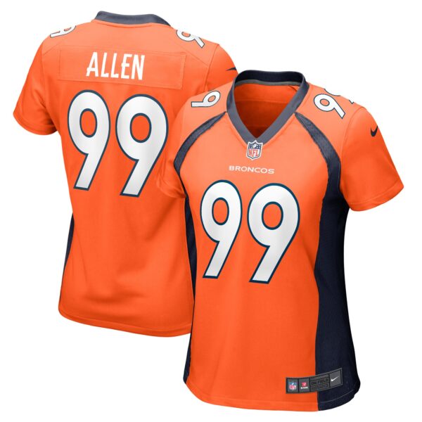 Zach Allen Denver Broncos Nike Women’s Game Player Jersey – Orange
