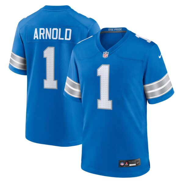 Terrion Arnold Detroit Lions Nike 2024 NFL Draft First Round Pick Player Game Jersey – Blue