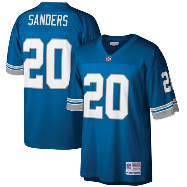 Barry Sanders Detroit Lions Mitchell & Ness Big & Tall 1996 Retired Player Jersey – Blue