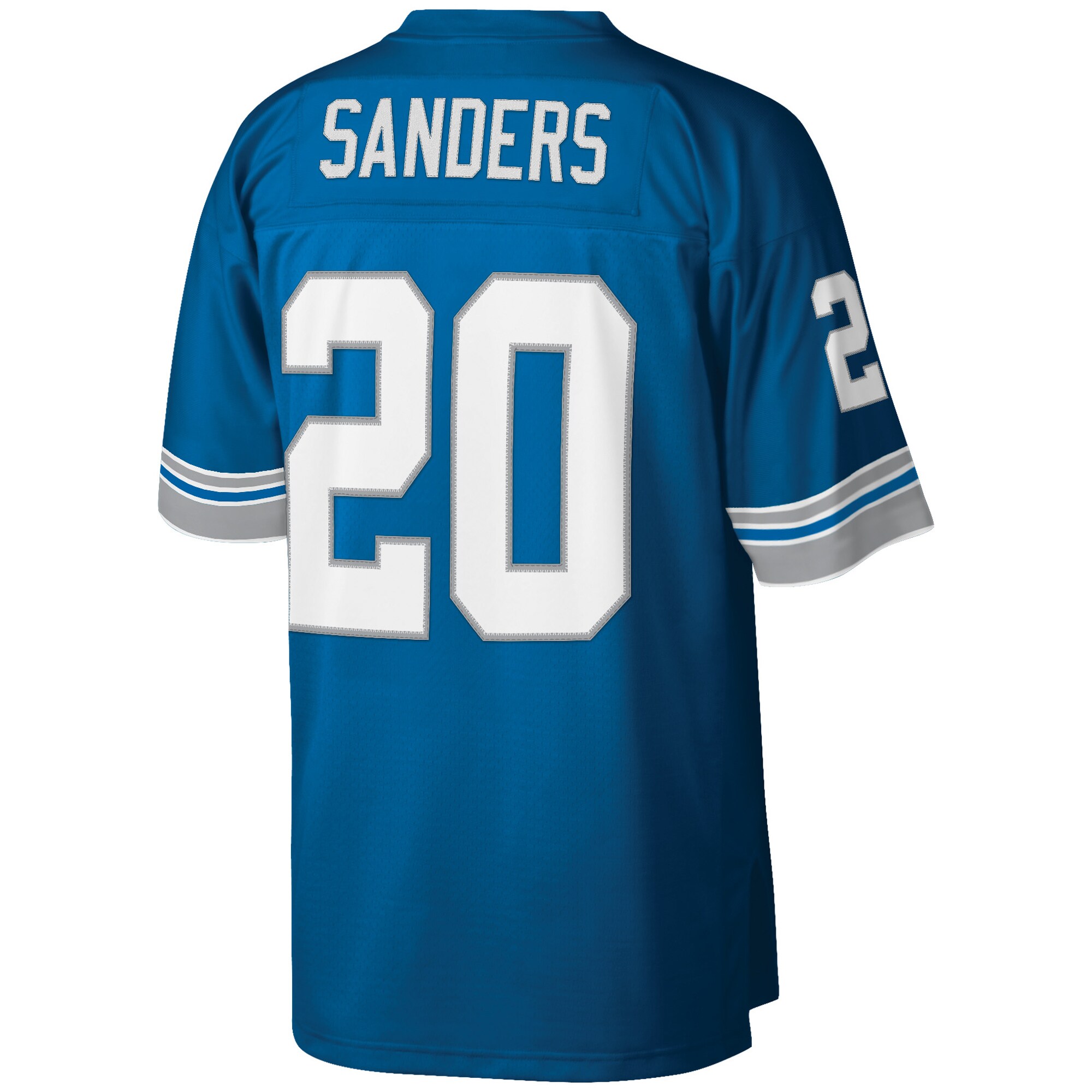 Barry Sanders Detroit Lions Mitchell & Ness Big & Tall 1996 Retired Player Jersey – Blue - Image 3