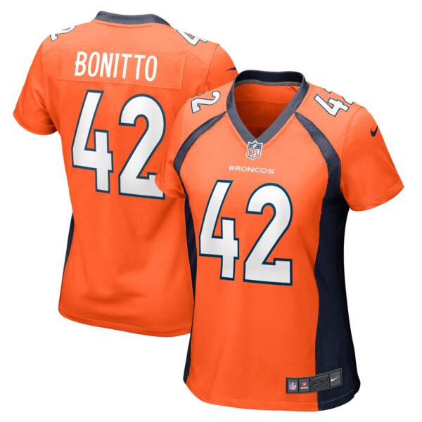Nik Bonitto Denver Broncos Nike Women’s Game Player Jersey – Orange