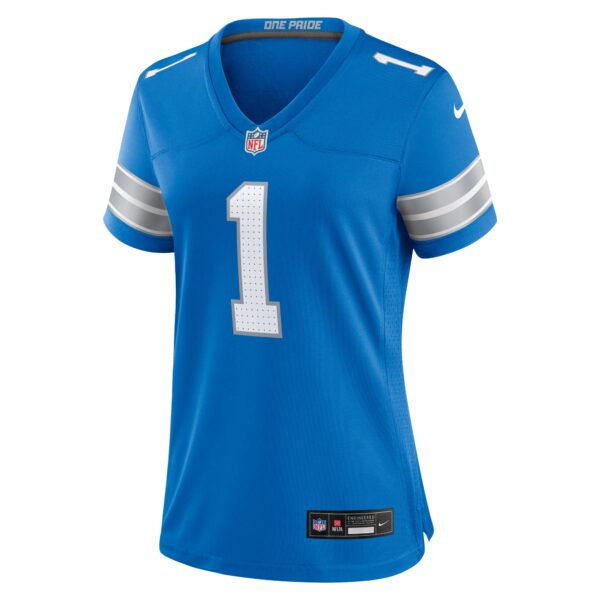 Number 1 Mom Detroit Lions Nike Game Jersey – Blue