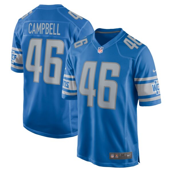 Jack Campbell Detroit Lions Nike 2023 NFL Draft First Round Pick Game Jersey – Blue