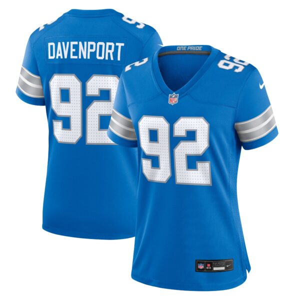 Marcus Davenport Detroit Lions Nike Women’s Team Game Jersey – Blue