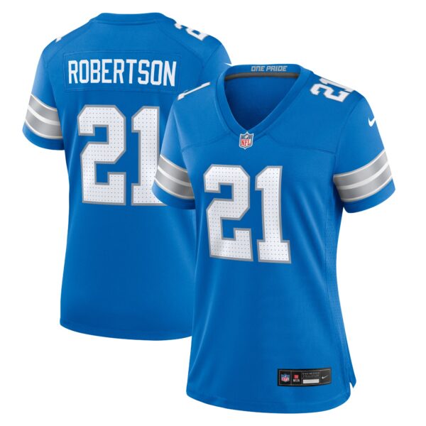 Amik Robertson Detroit Lions Nike Women’s Team Game Jersey – Blue