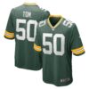 Zach Tom Green Bay Packers Nike Game Player Jersey – Green