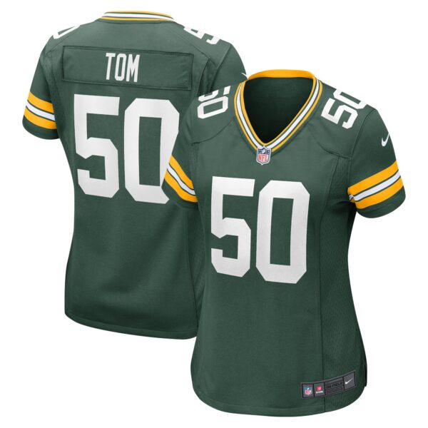 Zach Tom Green Bay Packers Nike Women’s Player Game Jersey – Green