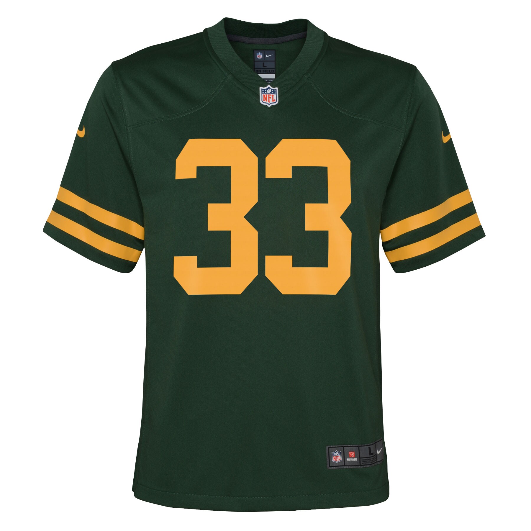 Aaron Jones Green Bay Packers Nike Youth Game Jersey – Green - Image 2