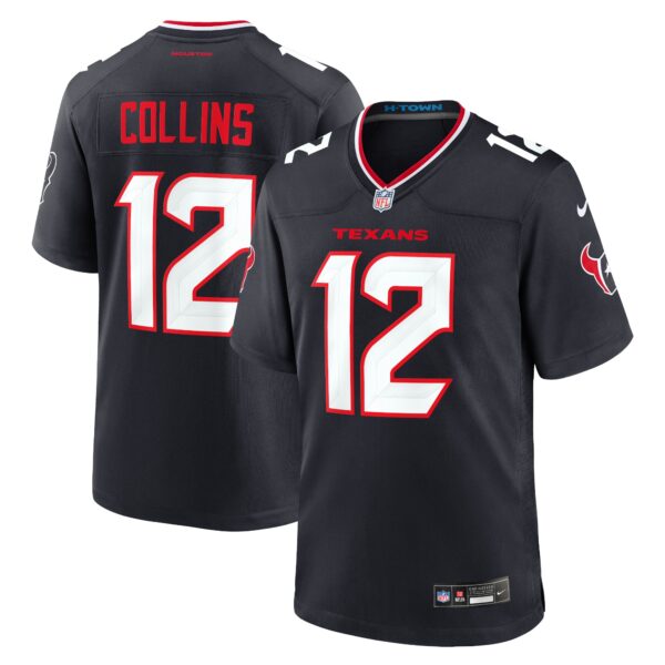 Nico Collins Houston Texans Nike Game Jersey – Navy