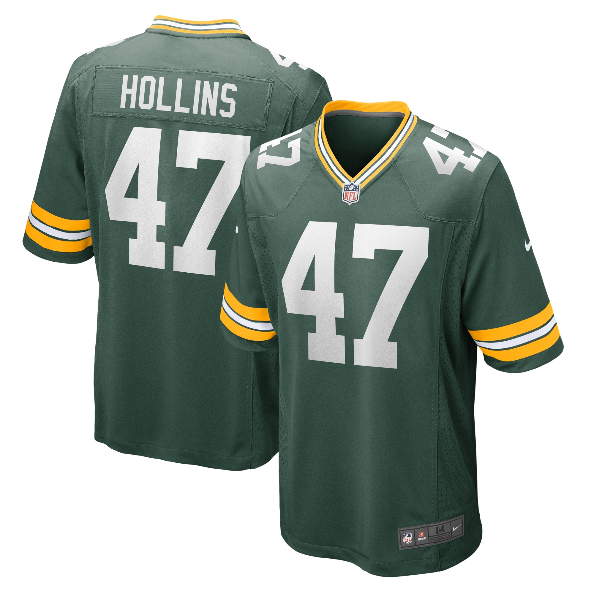 Justin Hollins Green Bay Packers Nike Home Game Player Jersey – Green