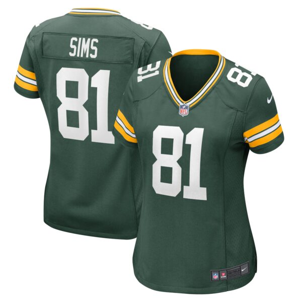 Ben Sims Green Bay Packers Nike Women’s Team Game Jersey – Green