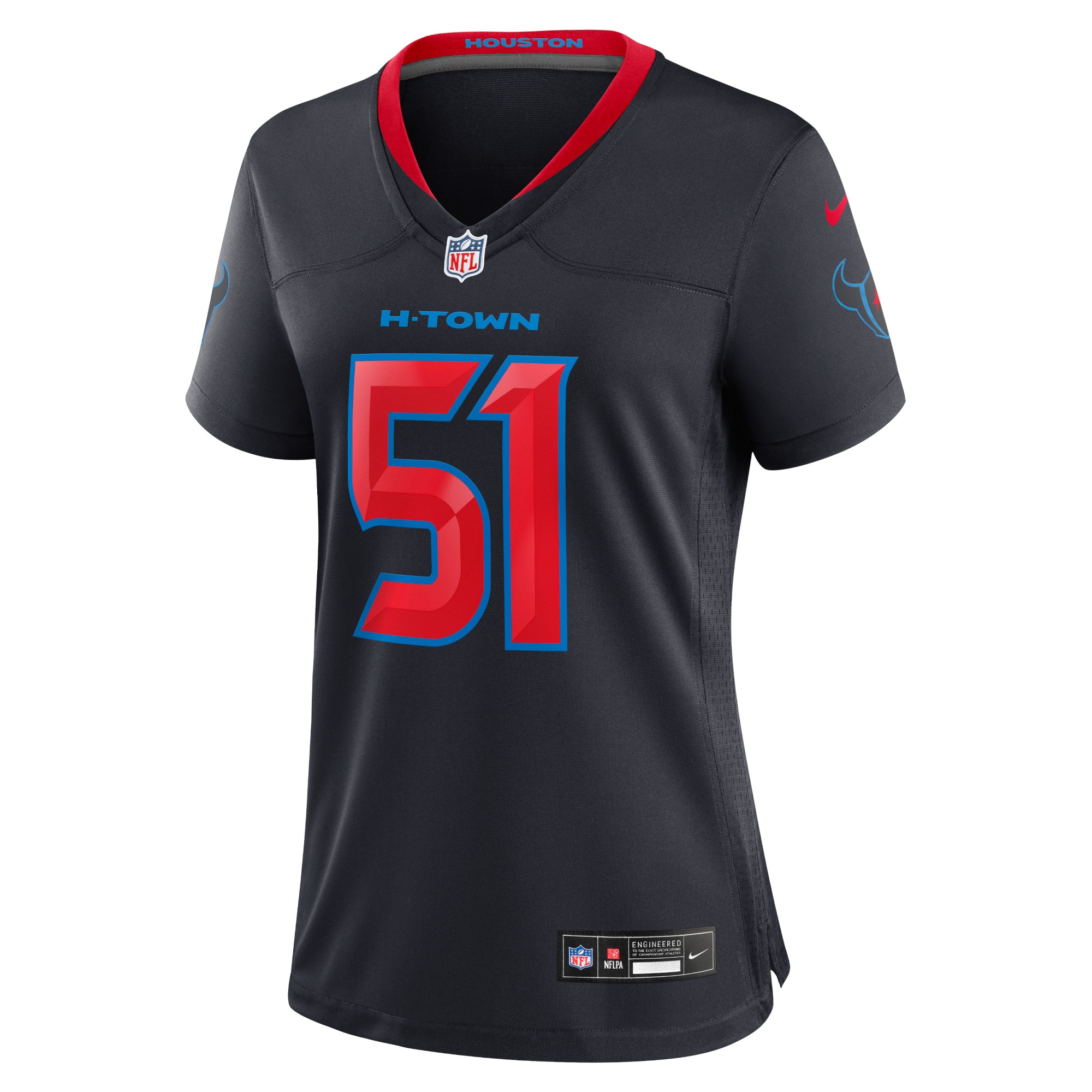 Will Anderson Jr. Houston Texans Nike Women’s 2nd Alternate Game Jersey – Navy - Image 2