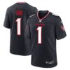 Houston Texans Nike #1 Dad Game Jersey – Navy