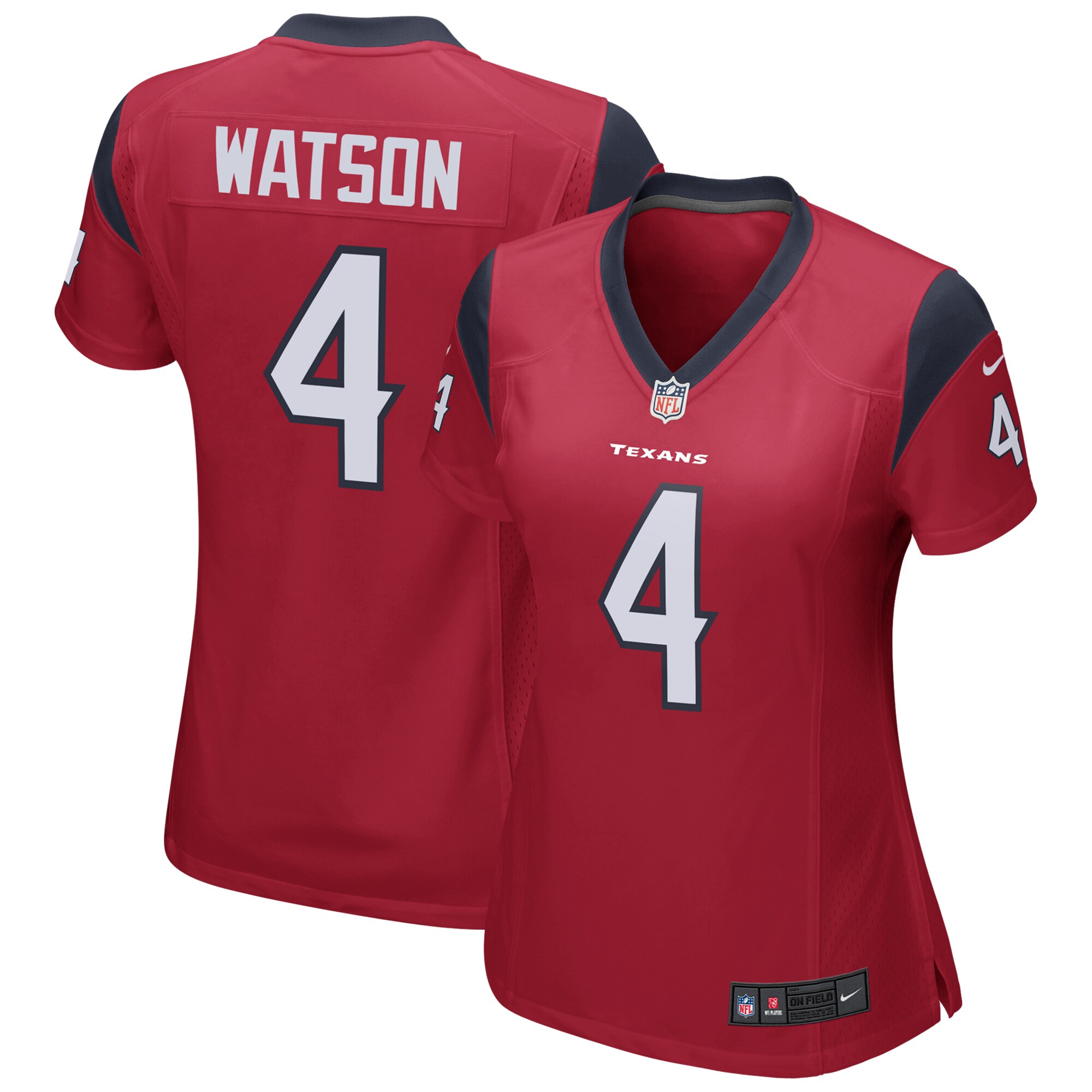 Deshaun Watson Houston Texans Nike Women’s Team Color Game Jersey – Red