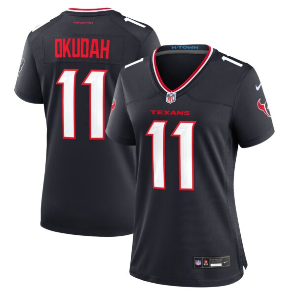 Jeff Okudah Houston Texans Nike Women’s Team Game Jersey – Navy