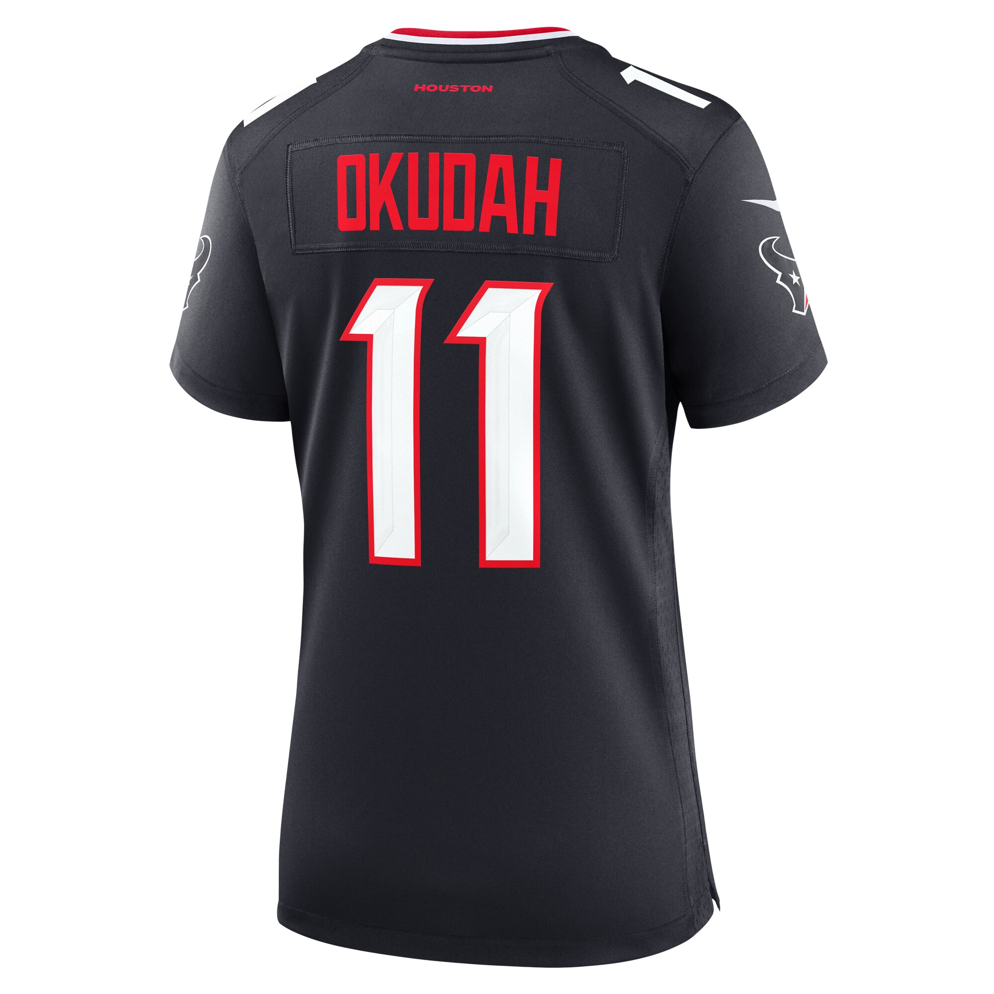 Jeff Okudah Houston Texans Nike Women’s Team Game Jersey – Navy - Image 3