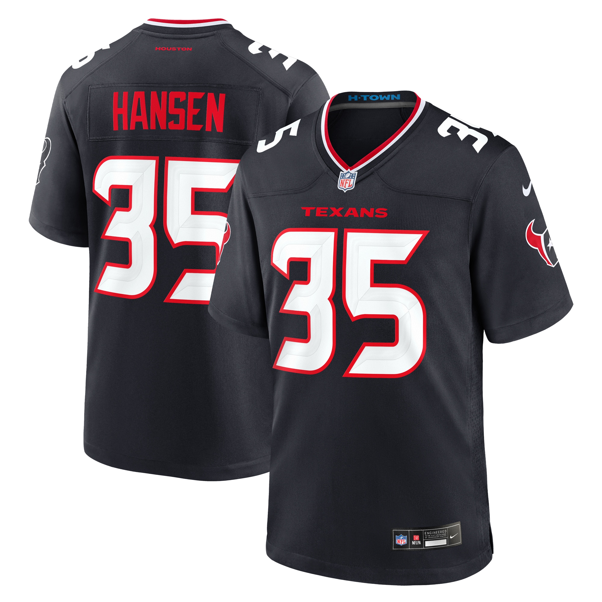 Jake Hansen Houston Texans Nike Team Game Jersey – Navy