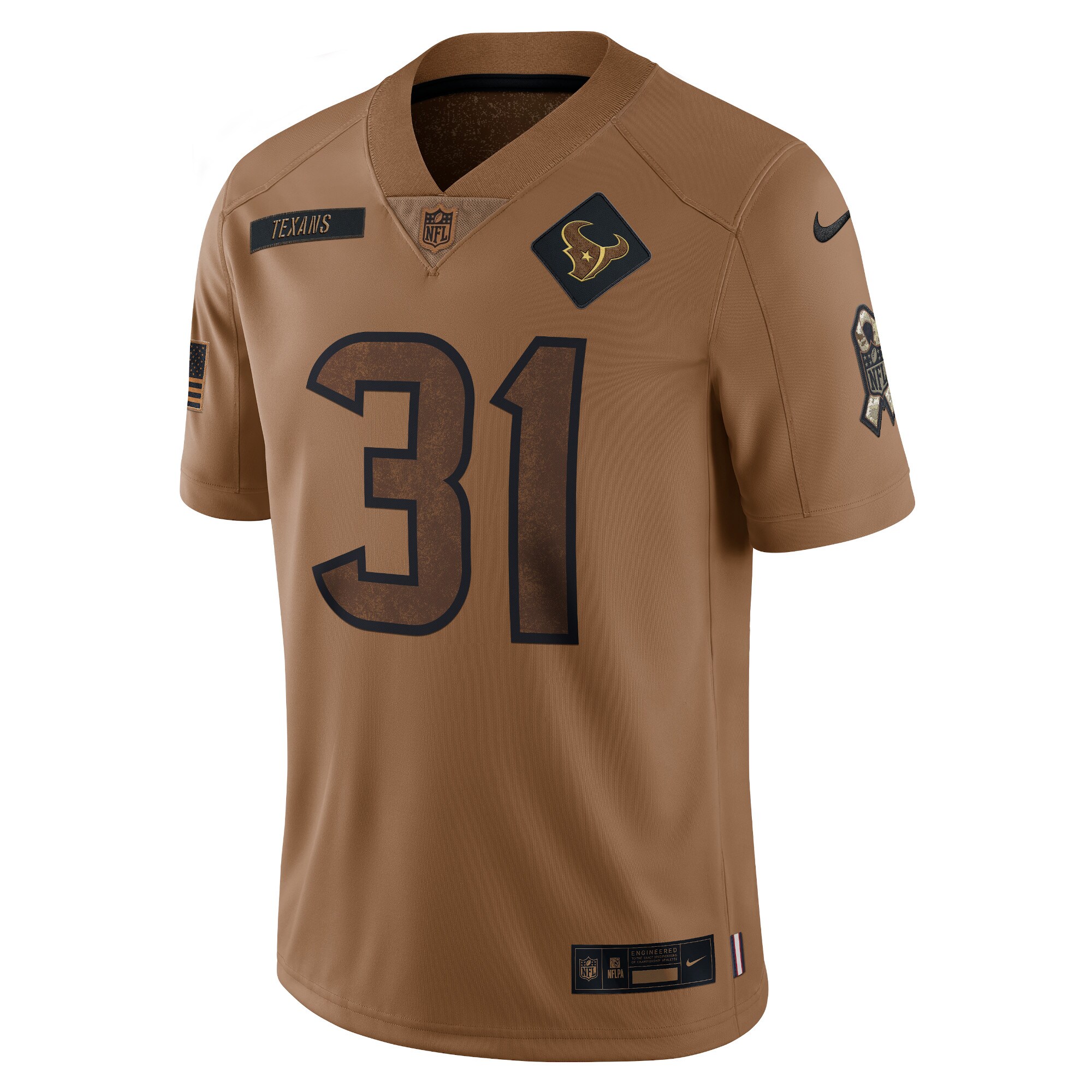 Dameon Pierce Houston Texans Nike 2023 Salute To Service Limited Jersey – Brown - Image 2