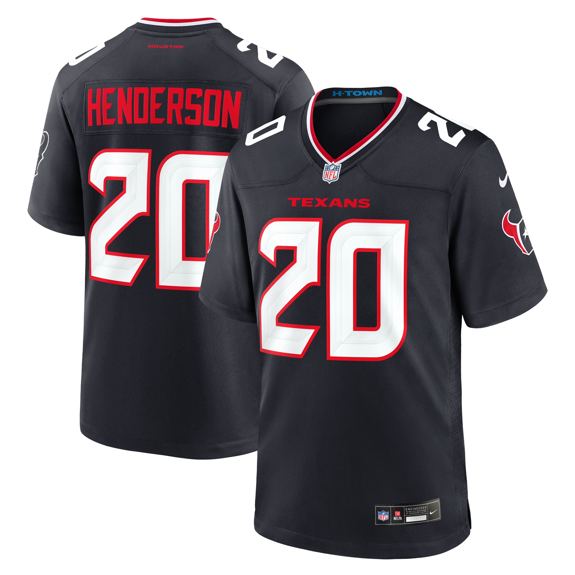 C.J. Henderson Houston Texans Nike Team Game Jersey – Navy