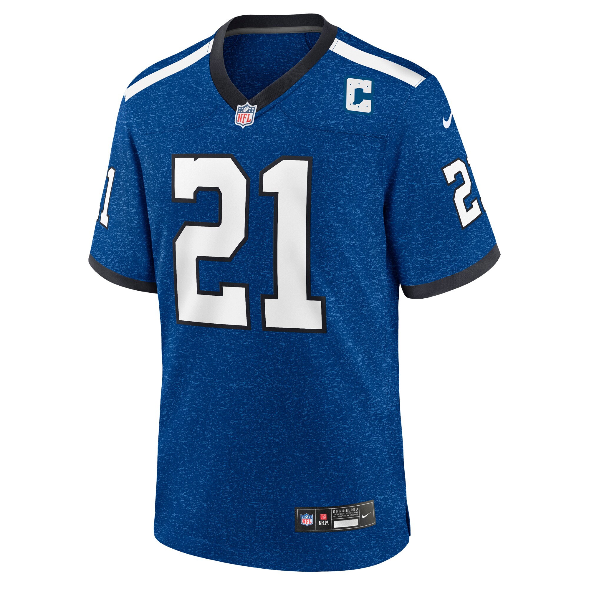 Zack Moss Indianapolis Colts Nike Indiana Nights Alternate Game Jersey – Royal - Image 2