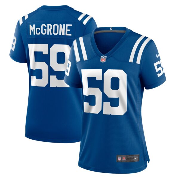 Cameron McGrone Indianapolis Colts Nike Women’s Team Game Jersey – Royal