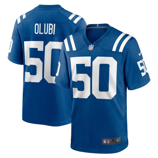 Segun Olubi Indianapolis Colts Nike Game Player Jersey – Royal
