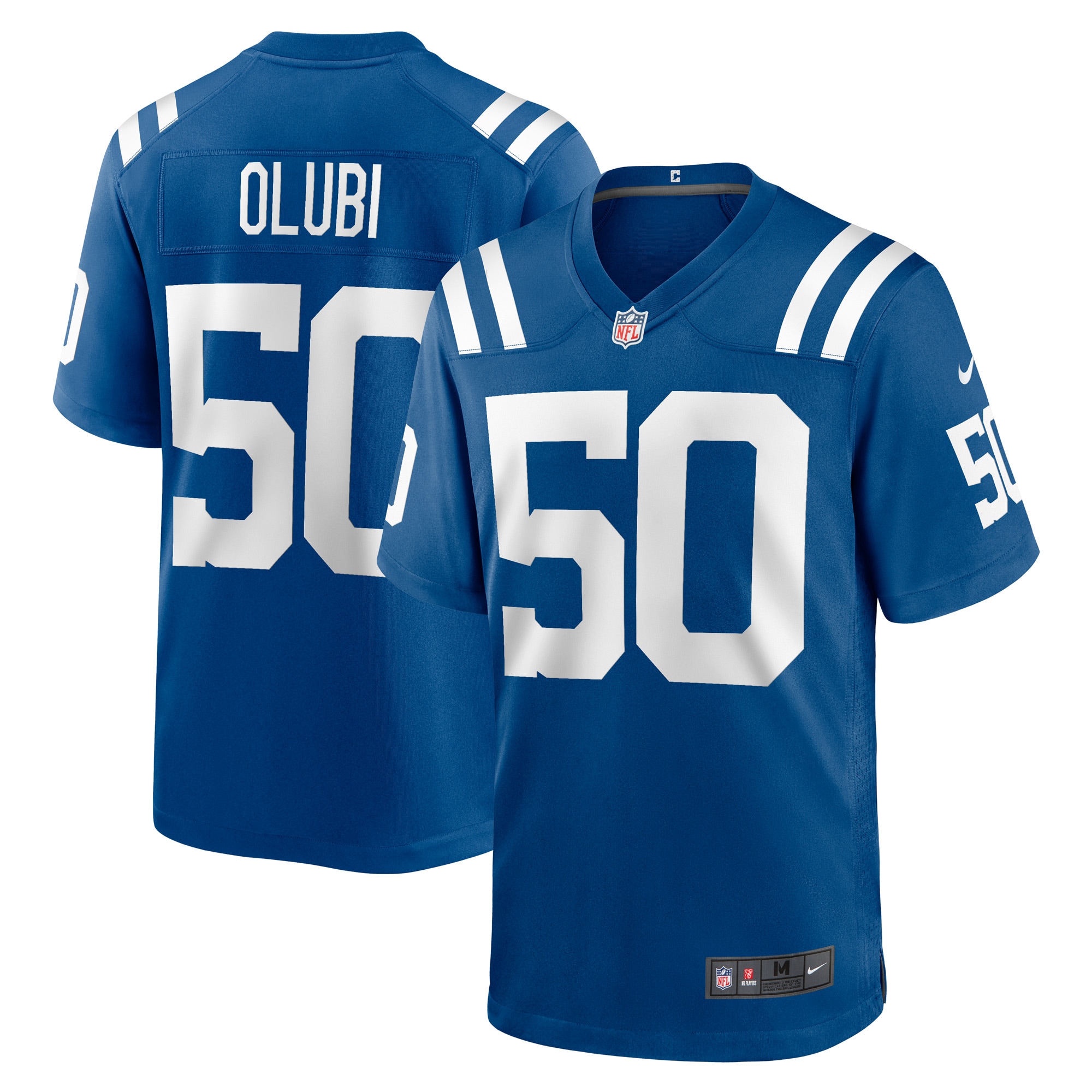 Segun Olubi Indianapolis Colts Nike Game Player Jersey – Royal