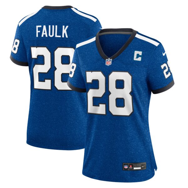 Marshall Faulk Indianapolis Colts Nike Women’s Indiana Nights Alternate Game Jersey – Royal