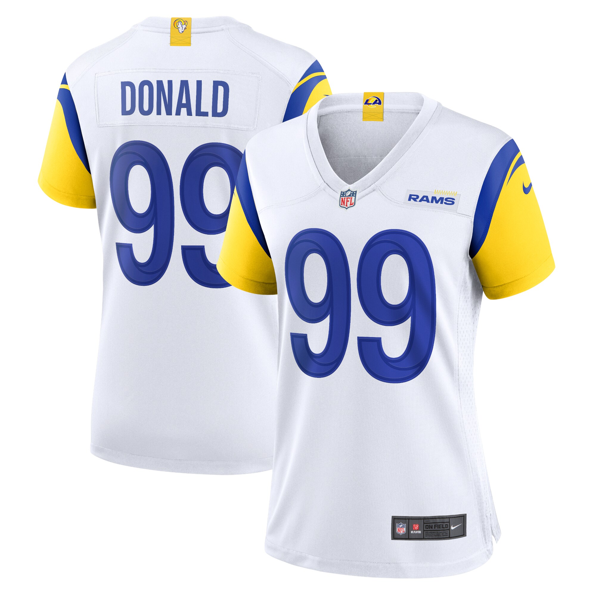 Aaron Donald Los Angeles Rams Nike Women’s Player Jersey – White