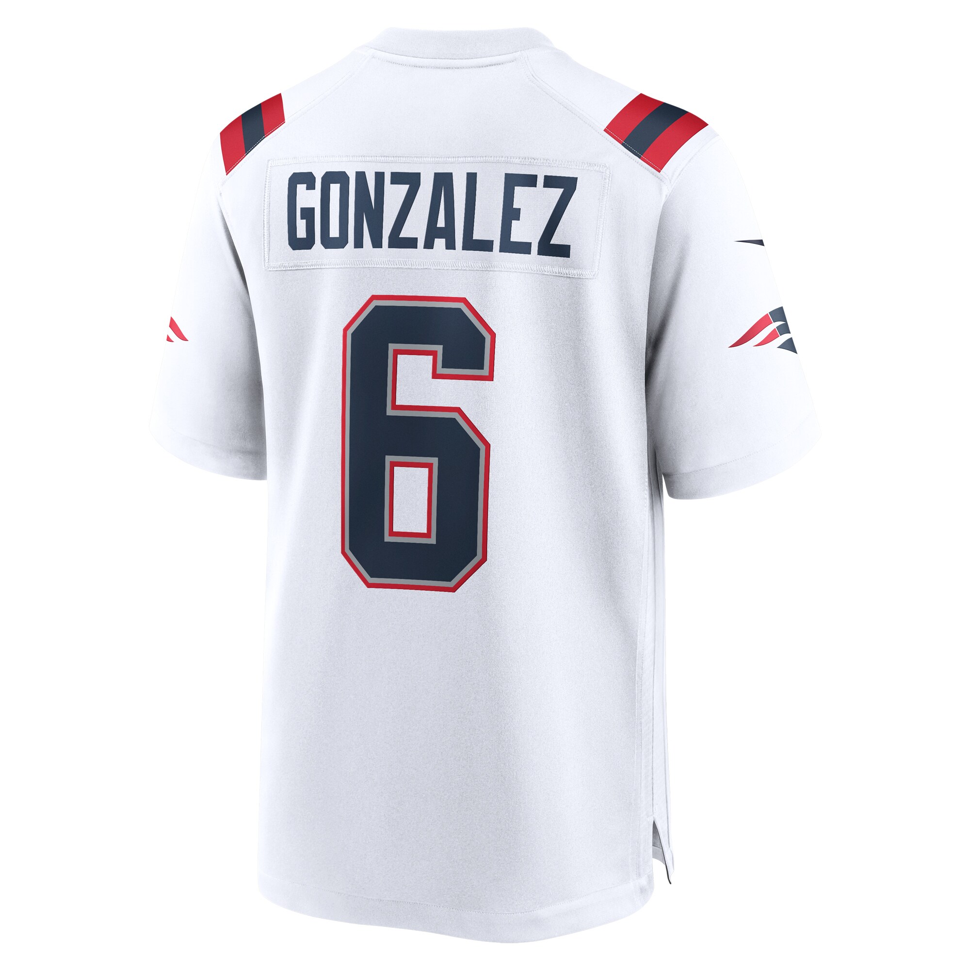 Christian Gonzalez New England Patriots Nike Game Jersey – White - Image 2