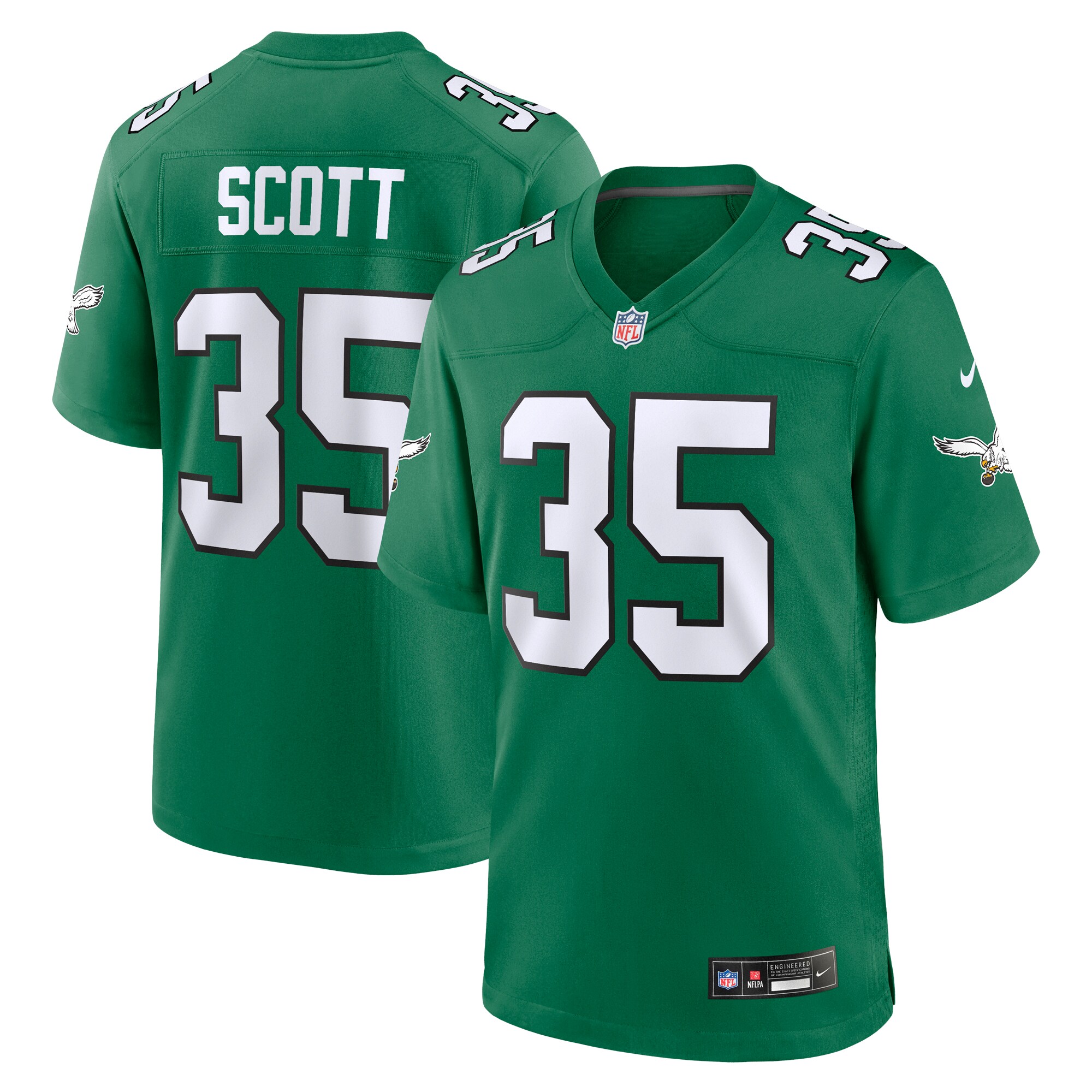 Boston Scott Philadelphia Eagles Nike Alternate Game Jersey – Kelly Green