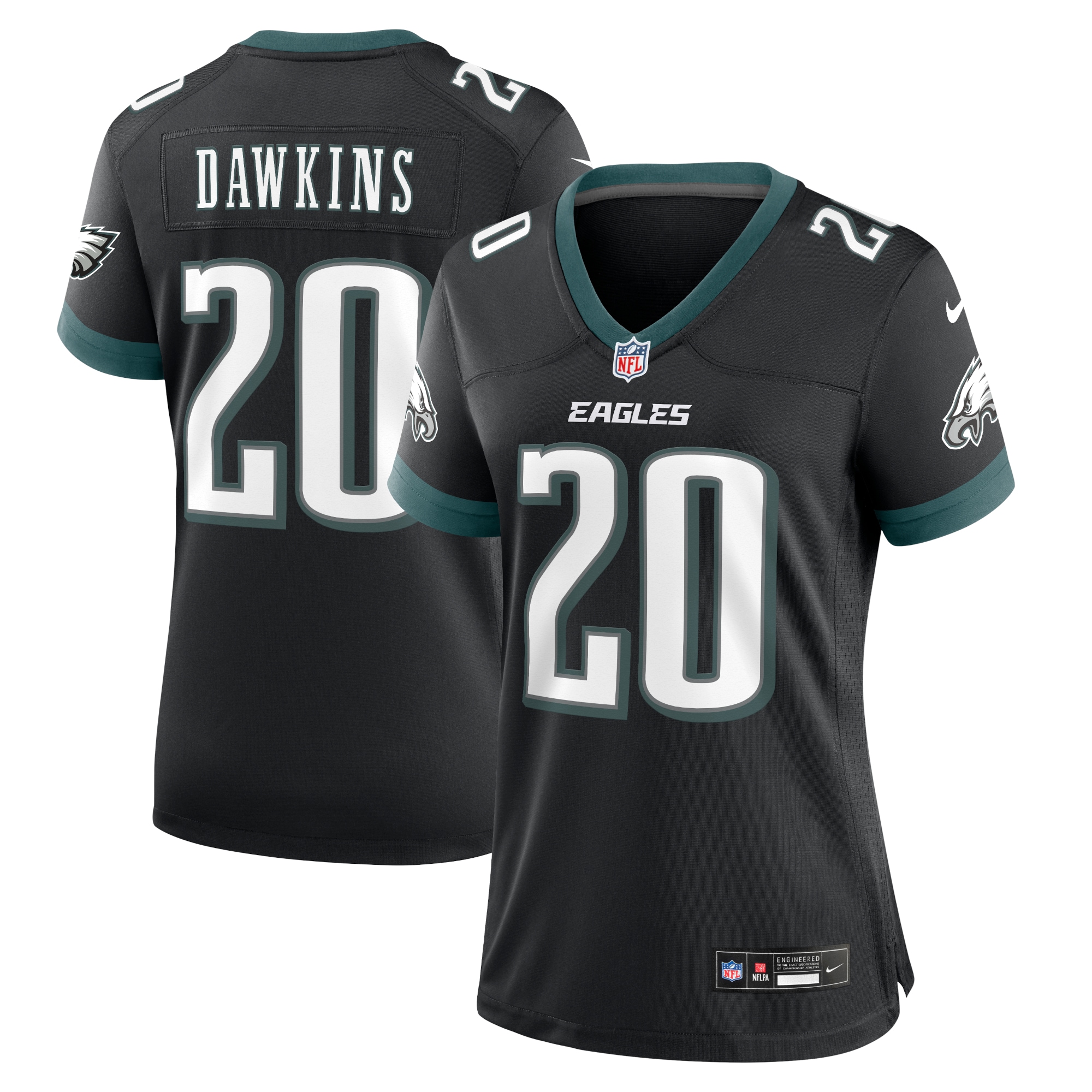 Brian Dawkins Philadelphia Eagles Nike Women’s Alternate Game Jersey – Black
