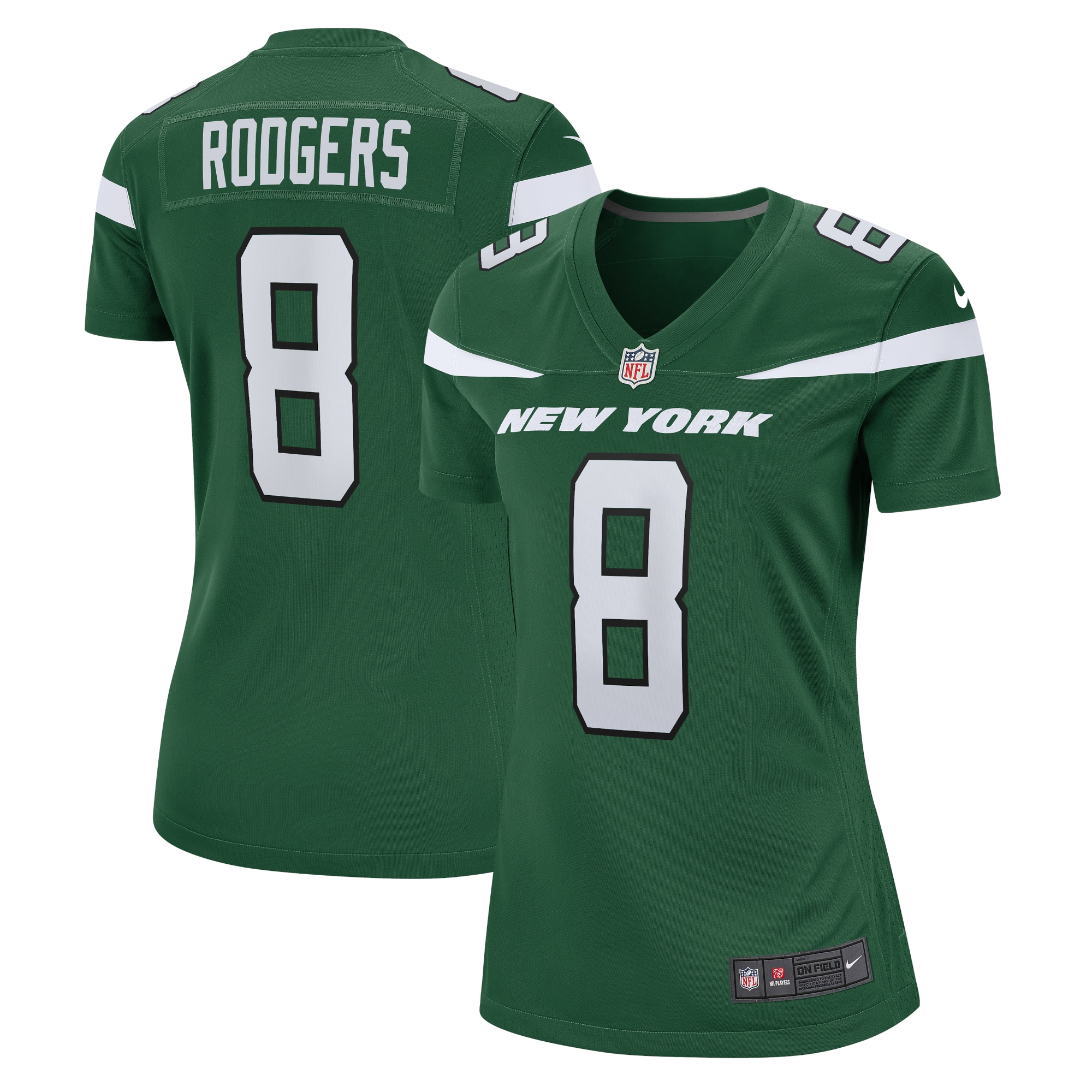 Aaron Rodgers New York Jets Nike Women’s Player Jersey – Green