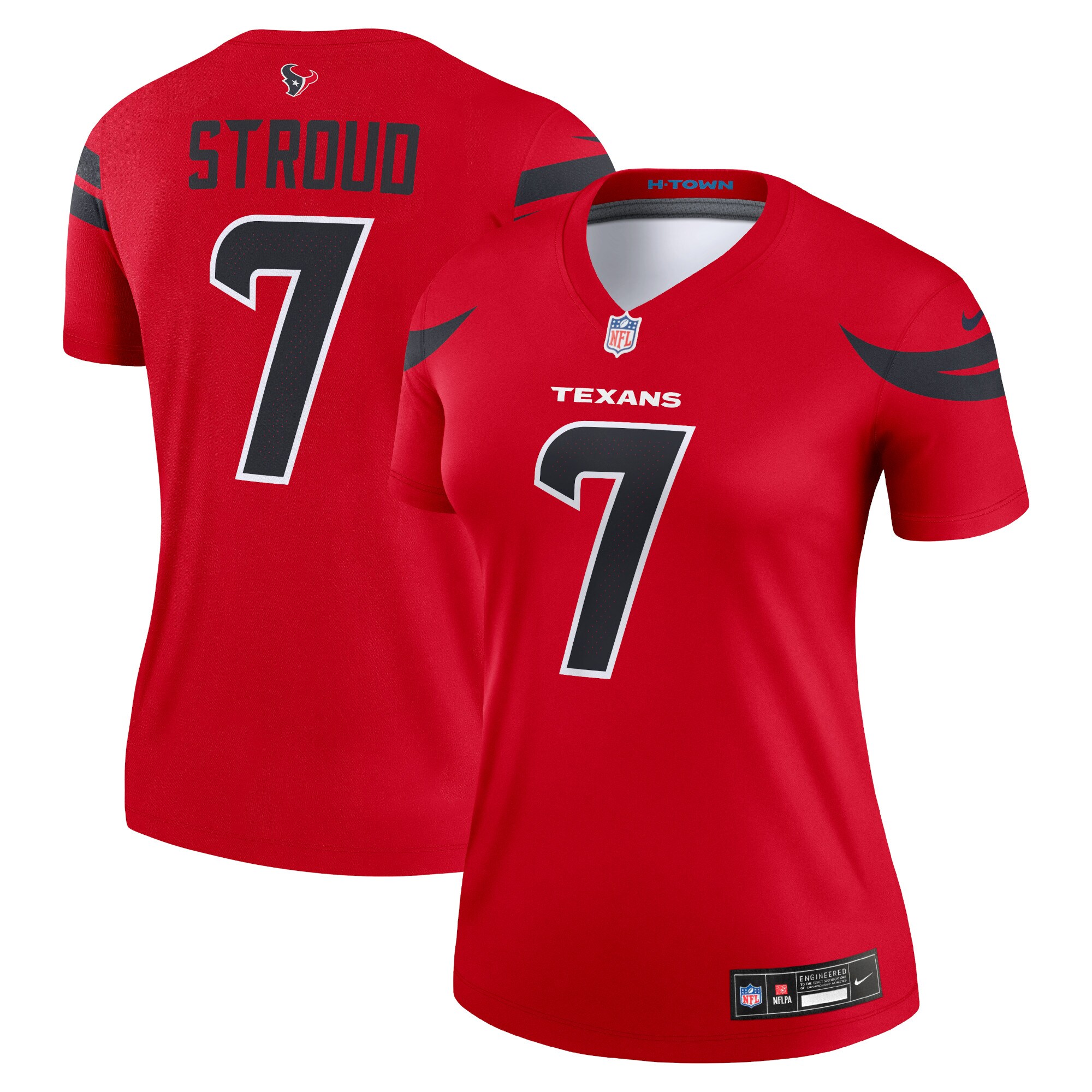 C.J. Stroud Houston Texans Nike Women’s Alternate Legend Player Performance Top – Red