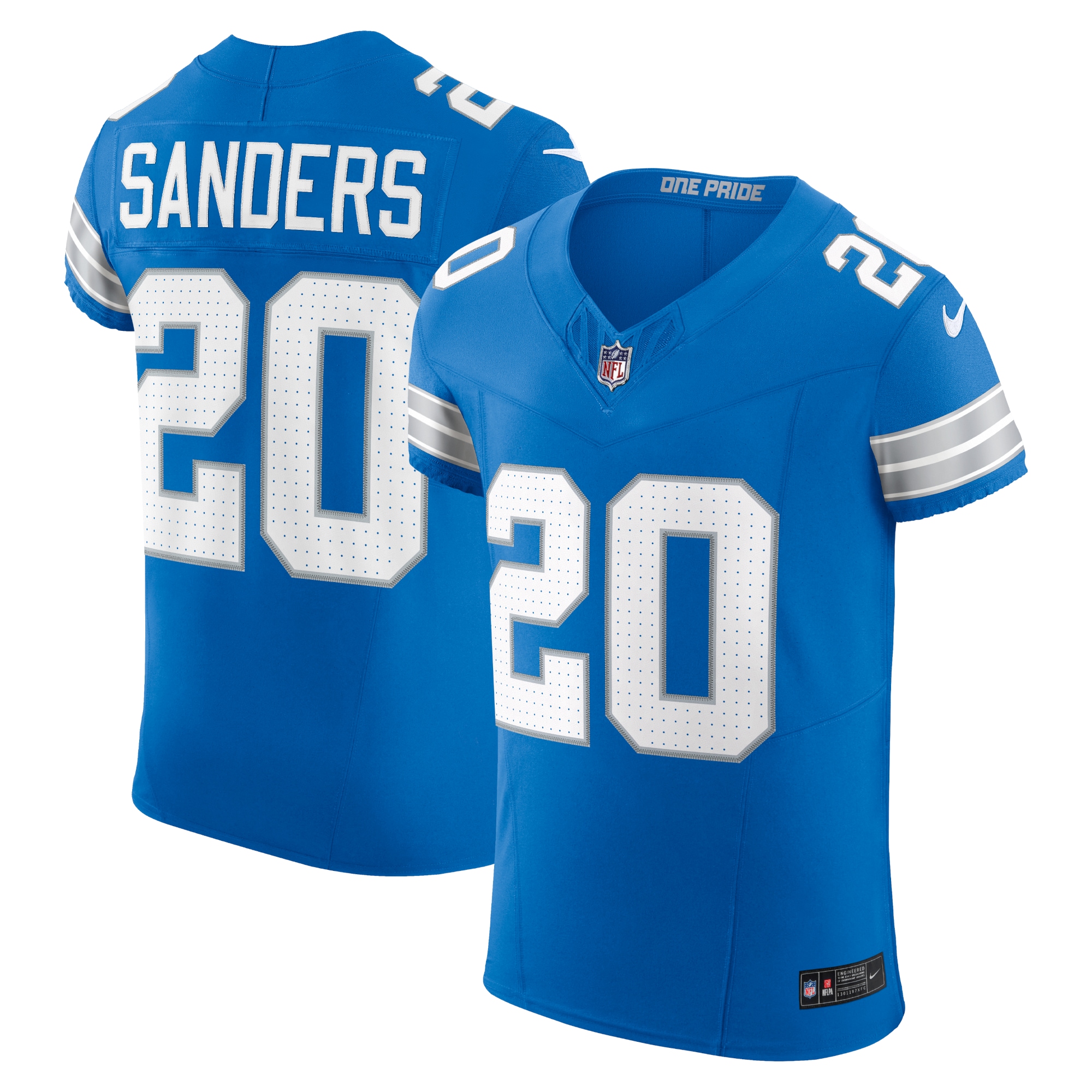Barry Sanders Detroit Lions Nike Retired Player Vapor F.U.S.E. Elite Jersey – Blue