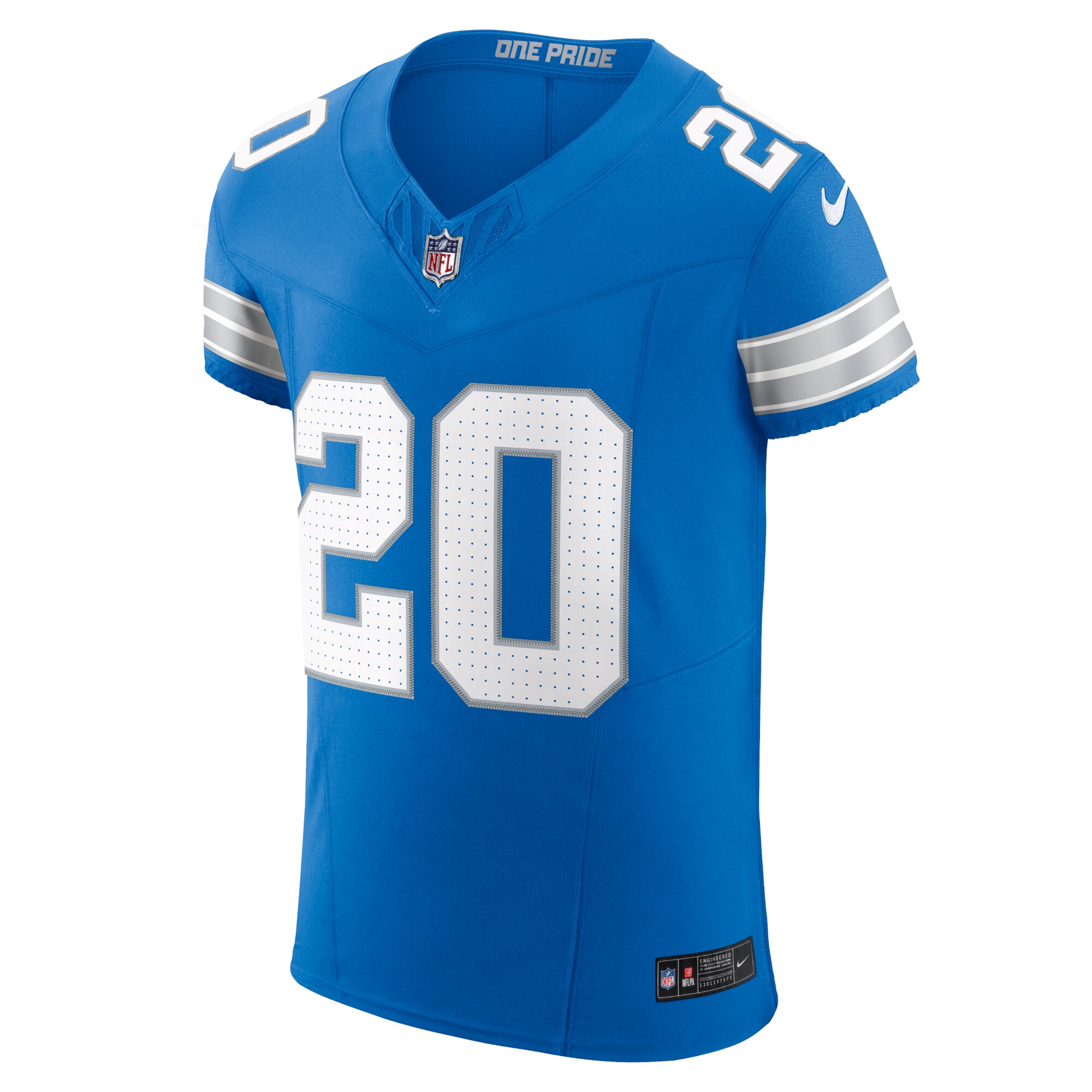 Barry Sanders Detroit Lions Nike Retired Player Vapor F.U.S.E. Elite Jersey – Blue - Image 2