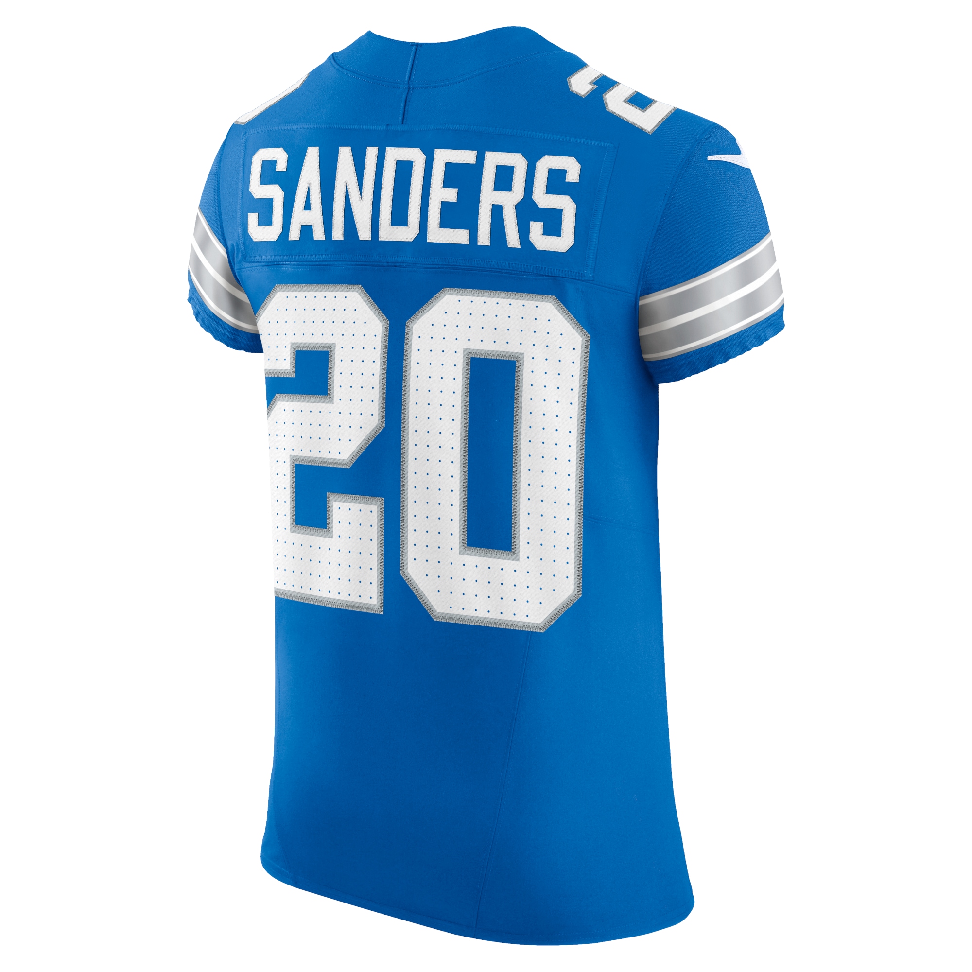 Barry Sanders Detroit Lions Nike Retired Player Vapor F.U.S.E. Elite Jersey – Blue - Image 3