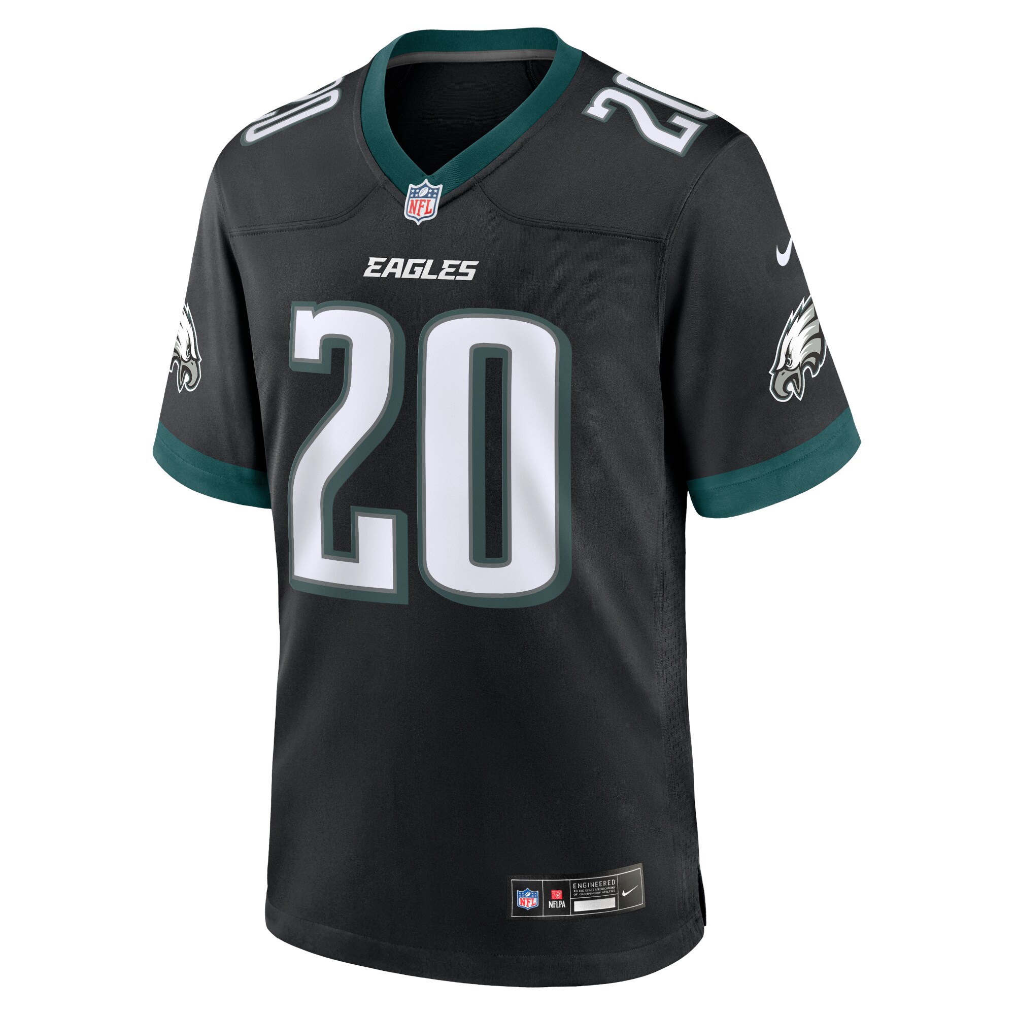 Brian Dawkins Philadelphia Eagles Nike Alternate Game Jersey – Black - Image 2