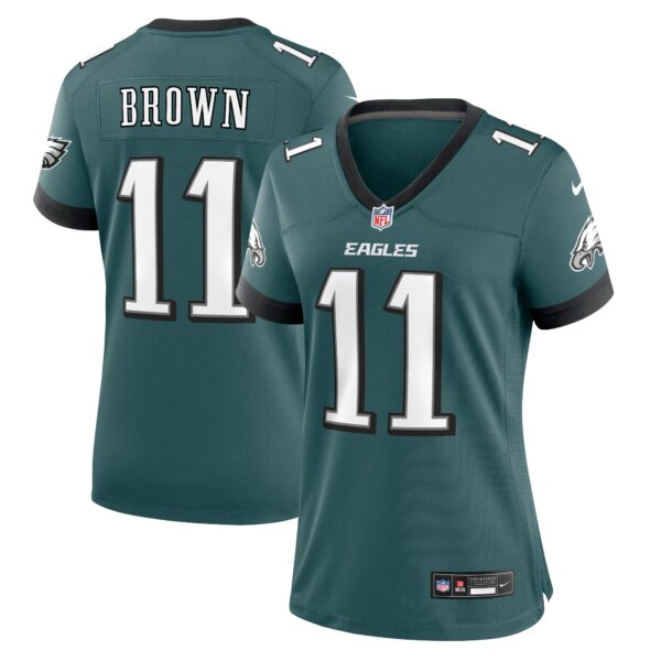 A.J. Brown Philadelphia Eagles Nike Women’s Team Game Jersey – Midnight Green