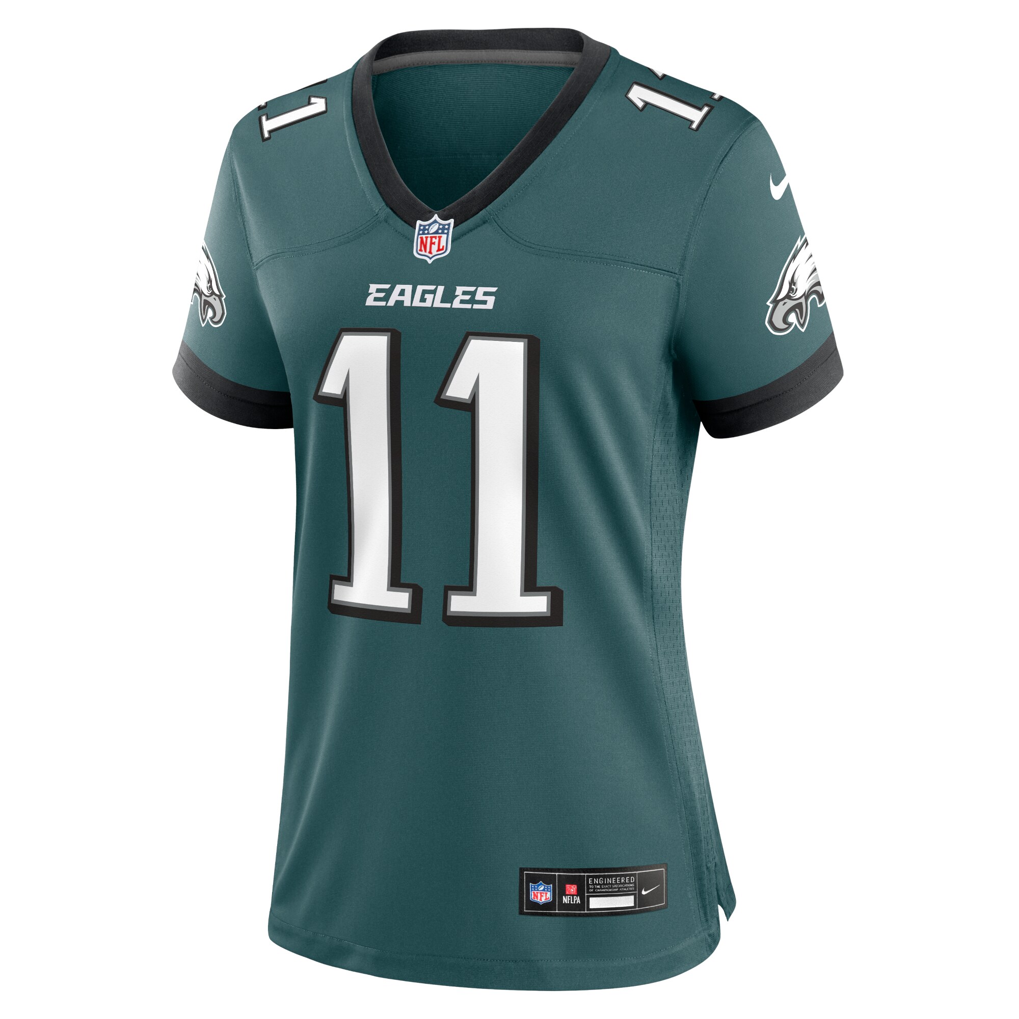A.J. Brown Philadelphia Eagles Nike Women’s Team Game Jersey – Midnight Green - Image 2