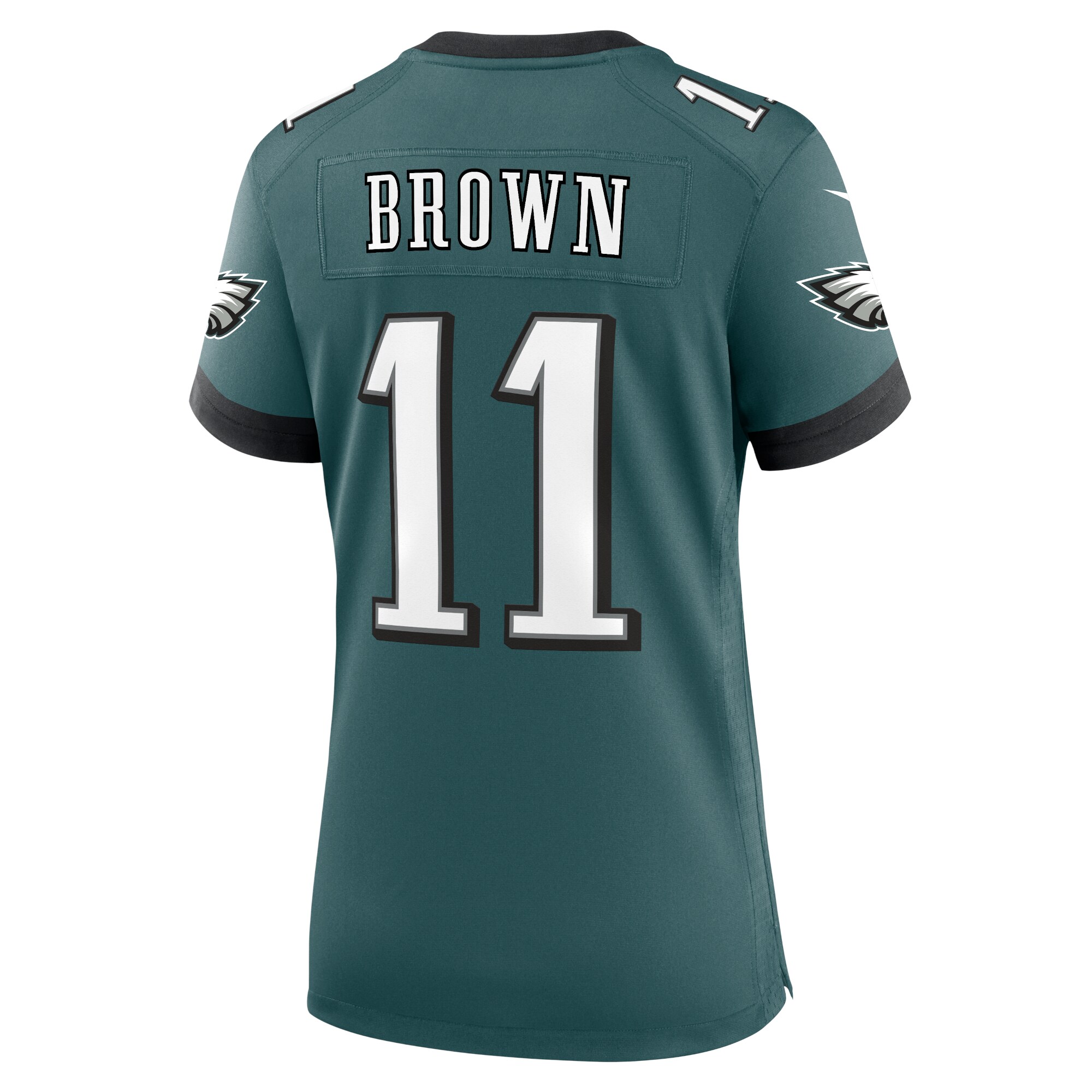 A.J. Brown Philadelphia Eagles Nike Women’s Team Game Jersey – Midnight Green - Image 3