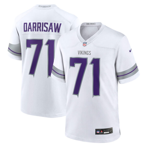 Christian Darrisaw Minnesota Vikings Nike Alternate Game Jersey – White