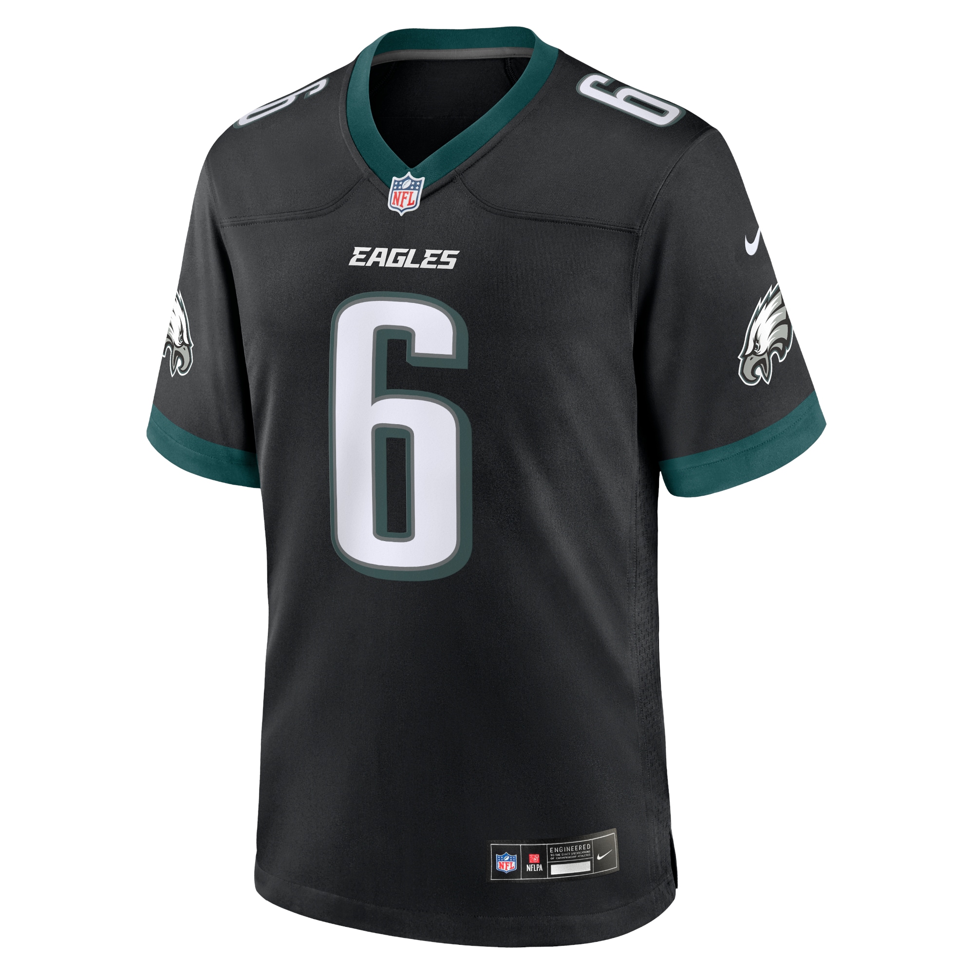 DeVonta Smith Philadelphia Eagles Nike Alternate Game Jersey – Black - Image 2