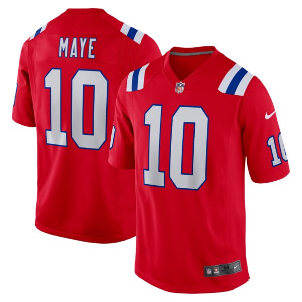 Drake Maye New England Patriots Nike 2024 NFL Draft First Round Pick Player Game Jersey – Red