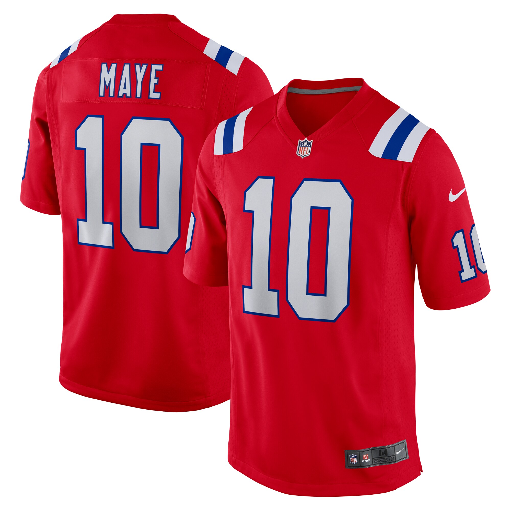 Drake Maye New England Patriots Nike 2024 NFL Draft First Round Pick Player Game Jersey – Red