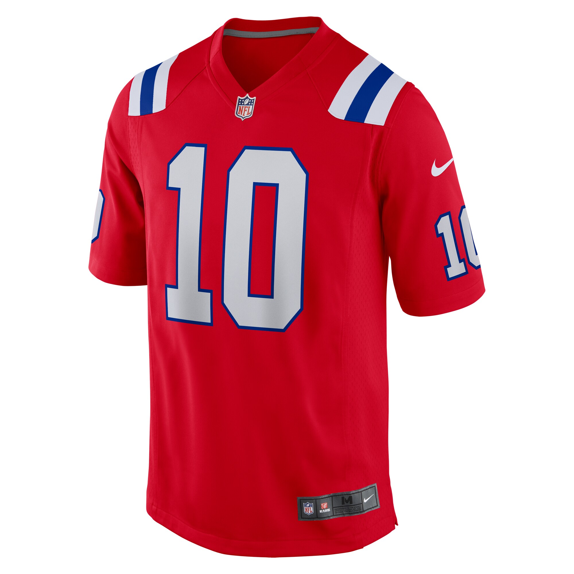 Drake Maye New England Patriots Nike 2024 NFL Draft First Round Pick Player Game Jersey – Red - Image 2