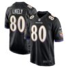 Isaiah Likely Baltimore Ravens Nike Alternate Game Jersey – Black