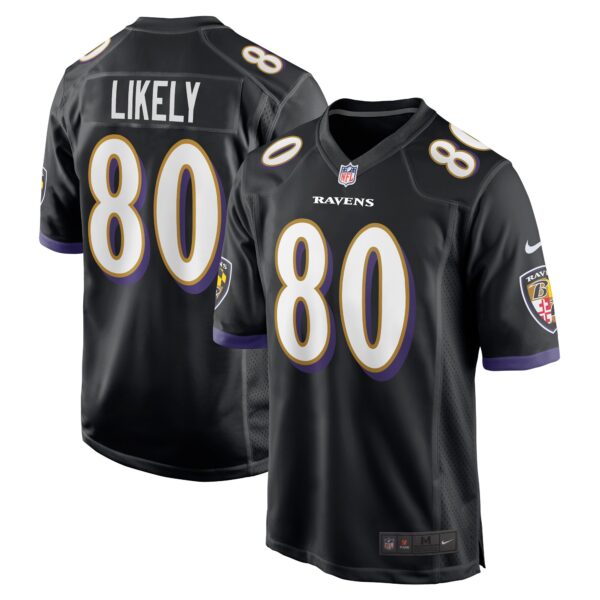 Isaiah Likely Baltimore Ravens Nike Alternate Game Jersey – Black