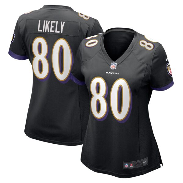 Isaiah Likely Baltimore Ravens Nike Women’s Alternate Game Jersey – Black